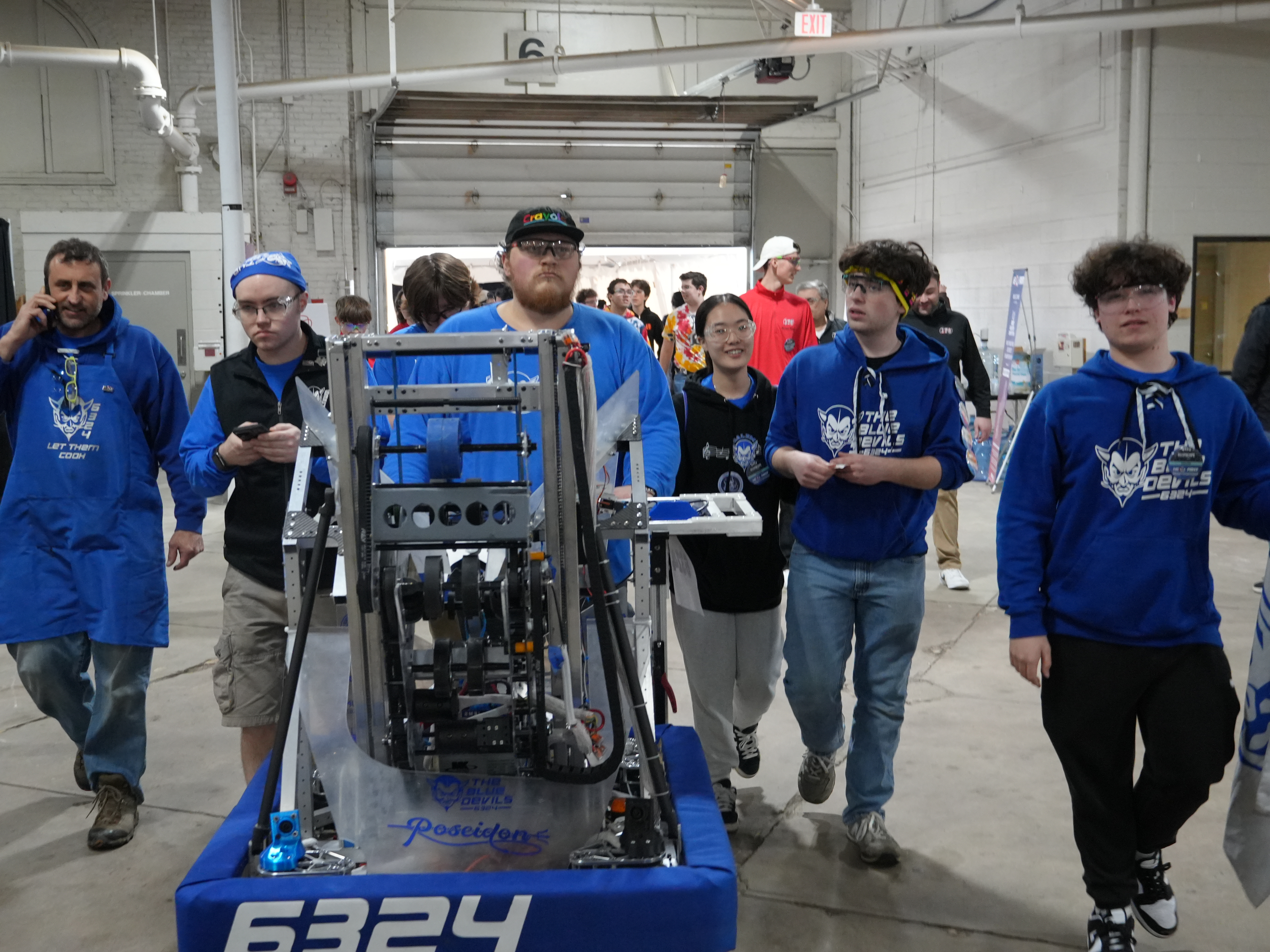 A picture of our drive team at the New England District Championships