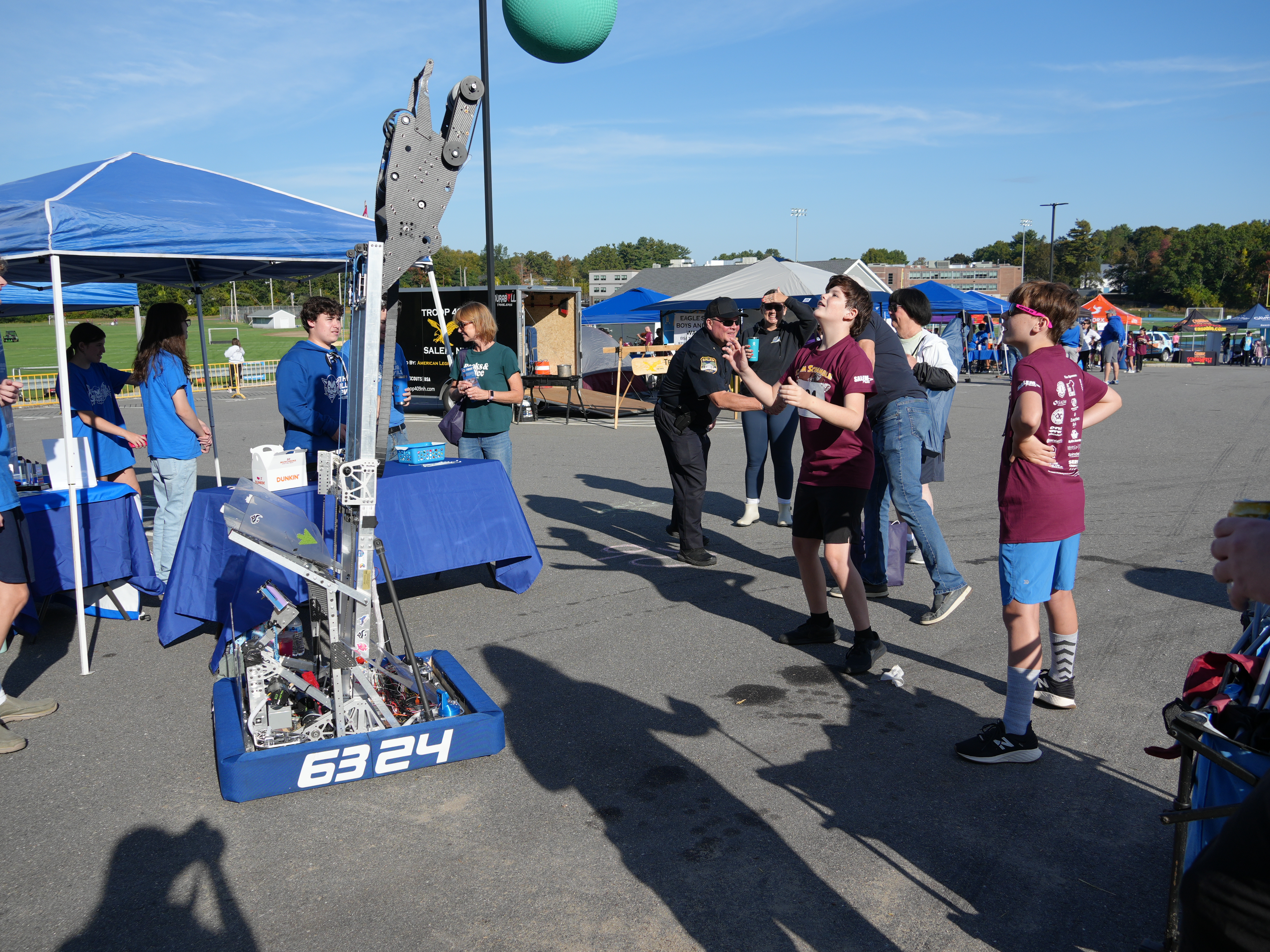 The team demoing at the Salem Scramble event